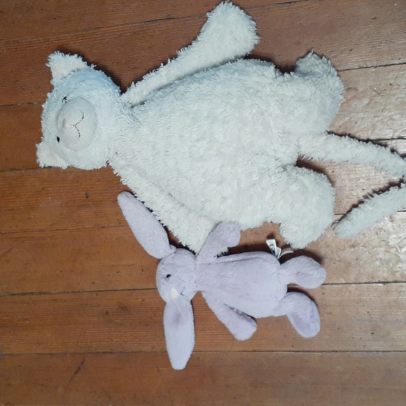 Jellycat Bashful Lilac Bunny and Cat Stuffed Animal Soft Plush - Picture 2 of 7